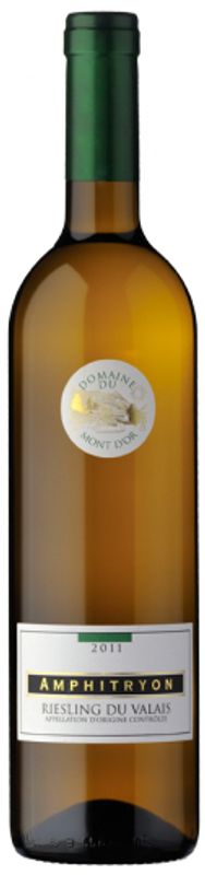 Bottiglia di Riesling du Valais AOC Amphitryon di Domaine du Mont d'Or