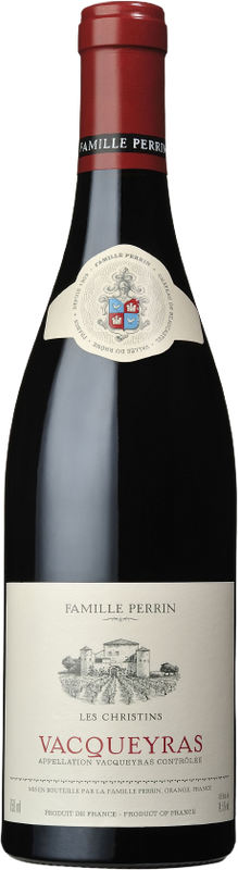 Bottle of Les Christins Vacqueyras AOC from Famille Perrin
