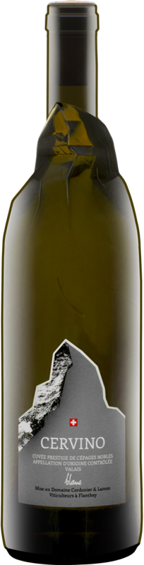 Bottiglia di CERVINO Cuvee Prestige Blanc AOC di Cordonier & Lamon