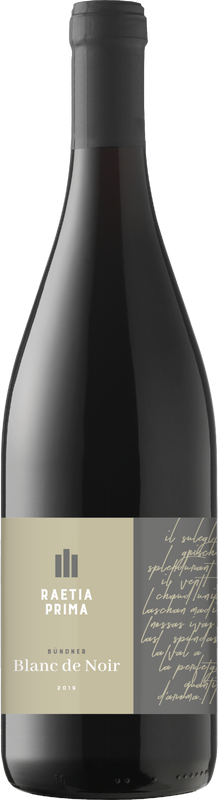 Flasche Bündner Blanc de Noir Raetia Prima AOC von Weinbau von Salis