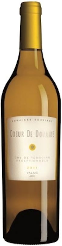 Bottiglia di Coeur de Domaine blanc AOC Valais di Rouvinez Vins