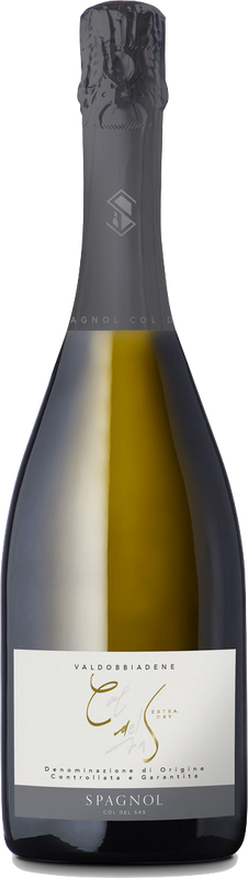 Flasche Col del Sas Prosecco Superiore Valdobbiadene DOCG Extra Dry von Azienda Agricola Spagnol