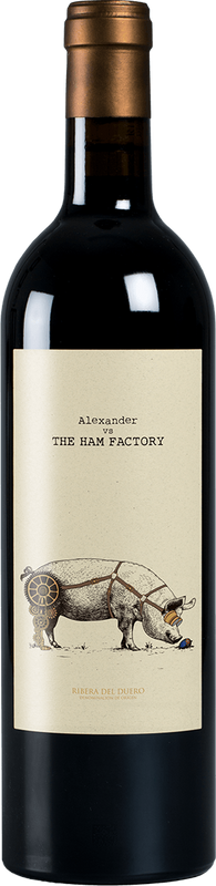 Image of Casa Rojo Alexander vs. The Ham Factory RESERVA Ribera del Duero DO - 150cl - Duero-Tal (Castilla y Leon), Spanien