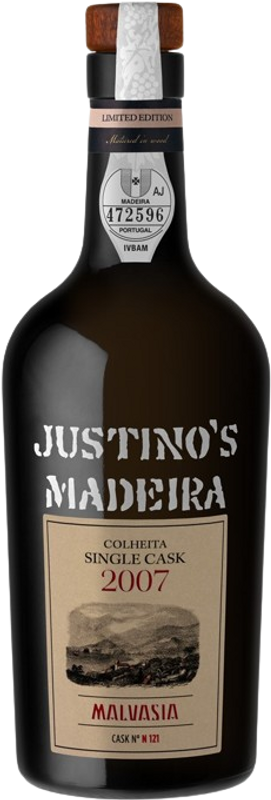 Bottle of 2007 Malvasia Single Cask Madeira - Sweet from Justino's Madeira Wines