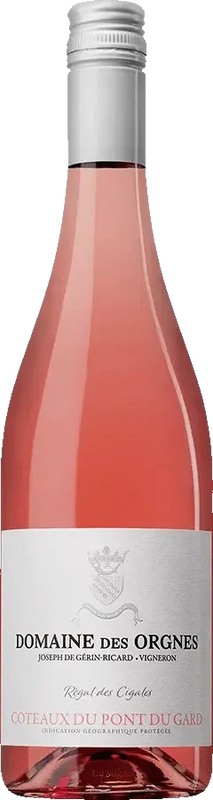 Image of Domaine des Orgnes Domaine des Orgnes Régal des Cigales Rosé 2022 Coteaux du Pont du Gard IGP - 75cl - Côtes du Rhône, Frankreich