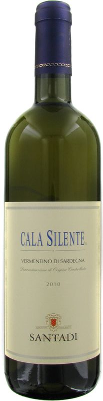 Bottiglia di Vermentino DOC Cala Silente di Cantina di Santadi