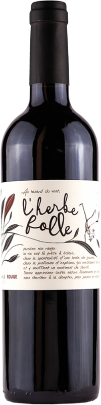 Bottle of Herbe Folle Rouge Gaillac AOC from Château Les Vignals
