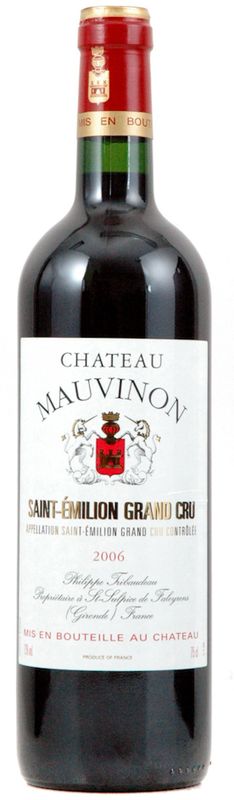 Bottiglia di Chateau Mauvinon AOC Grand Cru Classe Saint-Emilion di Château Mauvinon