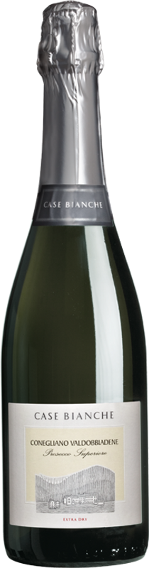 Flasche Prosecco Spumante di Conegliano Valdobbiadene extra dry DOCG von Case Bianche