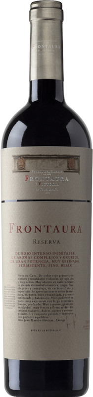 Bottle of Frontaura Reserva Toro DO from Bodegas Frontaura y Victoria