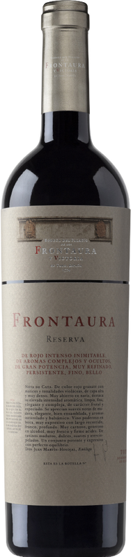 Bottiglia di Frontaura Reserva Toro DO di Bodegas Frontaura y Victoria