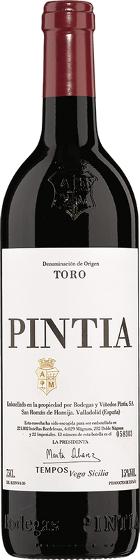 Bottiglia di Pintia Toro DO Bodegas y Vinedos Pintia di Bodegas y Vinedos Pintia