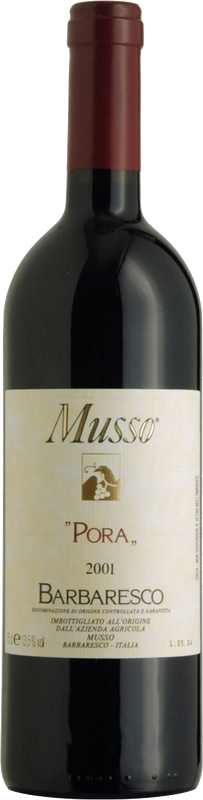 Flasche Barbaresco Cru Pora DOCG von Valter Musso