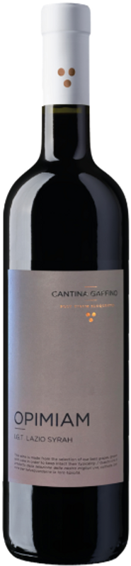 Bottle of Opimiam Syrah Lazio IGT from Cantina Gaffino