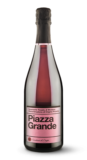 Image of Cantina di Carpi e Sorbara Piazza Grande Vino Spumante Rosato di Modena DOP - 75cl - Emilia-Romagna, Italien bei Flaschenpost.ch