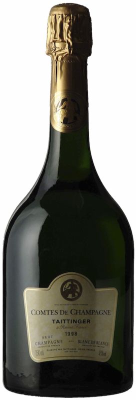 Bottiglia di Comtes de Champagne Taittinger Blanc de Blancs di Taittinger