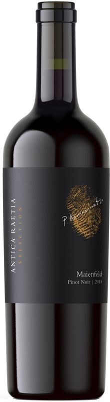 Bottiglia di Antica Raetia Selection Maienfeld Pinot Noir Barrique Graubünden AOC di Komminoth Weine