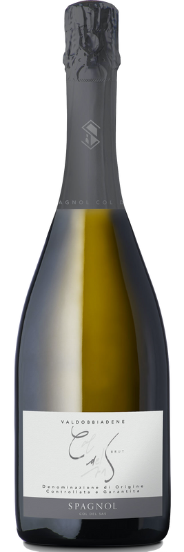 Bottiglia di Col del Sas Prosecco Superiore Valdobbiadene DOCG Brut di Azienda Agricola Spagnol