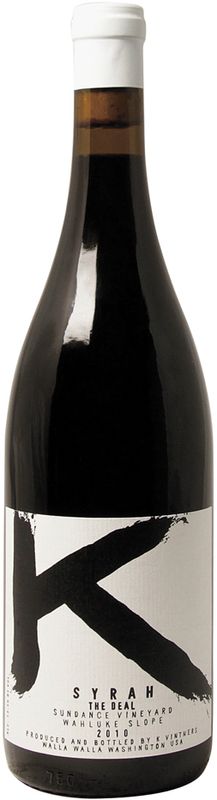 Bottiglia di Syrah Deal Sundance Vineyard di K Vintners
