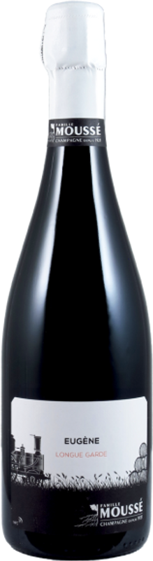 Bottiglia di Eugène Longue Garde Extra Brut Blanc de Noirs AC di Moussé Fils