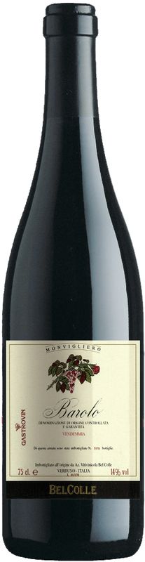 Bouteille de Barolo DOCG Monvigliero de Bel Colle