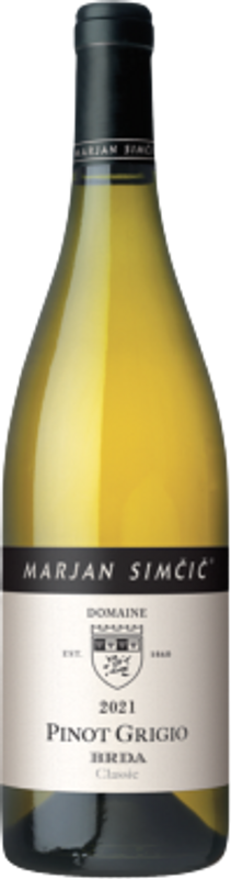 Bottiglia di Pinot Grigio Brda Classic di Marjan Simcic