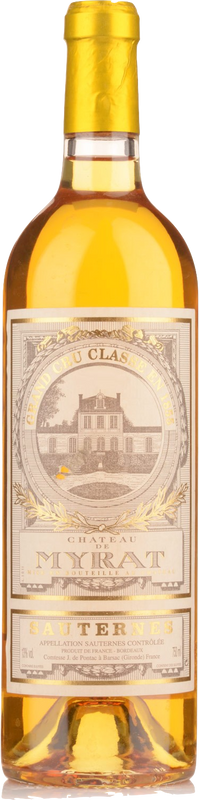 Bouteille de Château de Myrat Cru Classé A.O.C. de Château de Myrat