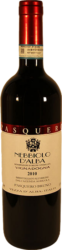 Bottle of Nebbiolo d'Alba Vignadogna DOC from Bruno Pasquero