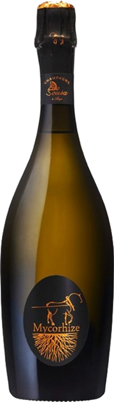 Bottiglia di Champagne Grand Cru Cuvée Mycorhize di De Sousa