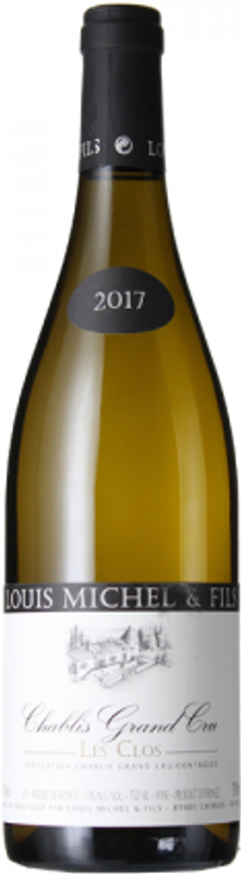 Bottiglia di Chablis Les Clos Grand cru AC di Domaine Louis Michel & Fils