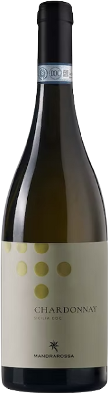 Bottle of Chardonnay Sicilia DOC from Mandrarossa Winery