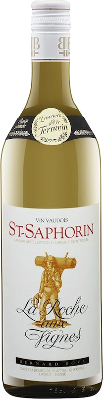 Bouteille de La Roche aux Vignes St. Saphorin Terravin Lavaux AOC de Bernard Bovy