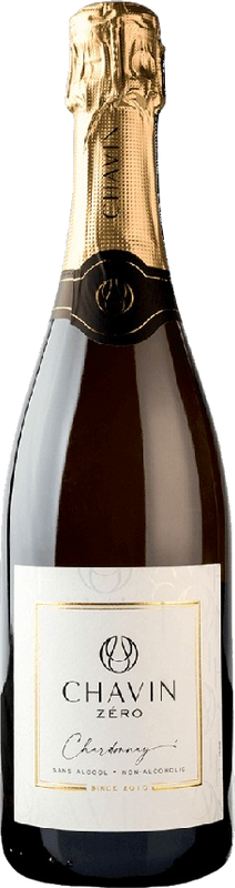 Bottle of Chavin Zero Sparkling Chardonnay sans alcool from Pierre Chavin