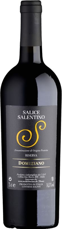 Bouteille de Salice Salentino Riserva DOP de Domiziano San Marco