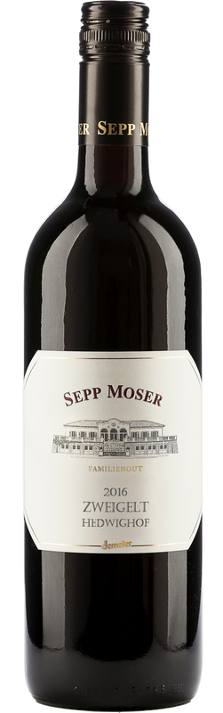 Bouteille de Zweigelt Riede Hedwighof Bio Demeter de Weingut Sepp Moser