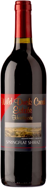 Bottiglia di Springflat Shiraz di Wild Duck Creek