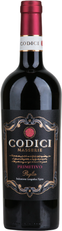 Bottle of Codici Masserie Primitivo Puglia IGT from Mondo del Vino