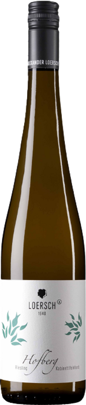 Bottle of Riesling Dhroner Hofberg Kabinett feinherb from Weingut Alexander Loersch