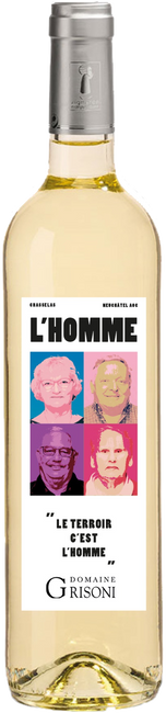 Image of Domaine Grisoni L'Homme Chasselas Neuchâtel AOC - 75cl - Neuenburg, Schweiz bei Flaschenpost.ch