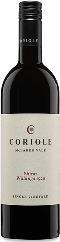 Bouteille de Willunga 1920 Shiraz McLaren Vale de Coriole Vineyards