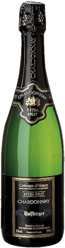 Flasche Cremant d'Alsace Chardonnay ac Brut Wolfberger M.O. von Wolfberger