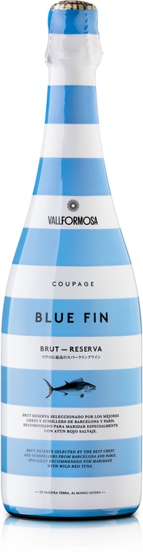Bottle of Blue Fin Cava Brut Reserva from Masia Vallformosa