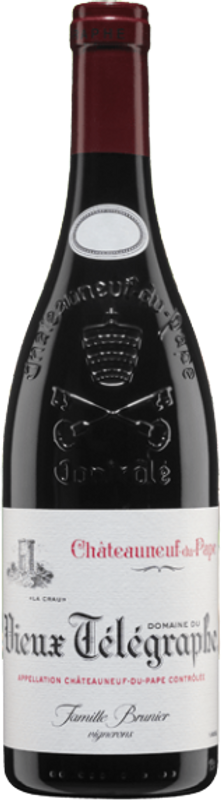 Flasche Vieux Télégraphe La Crau, Châteauneuf-du-Pape AC von Famille Brunier, Dom. Vieux Télégraphe