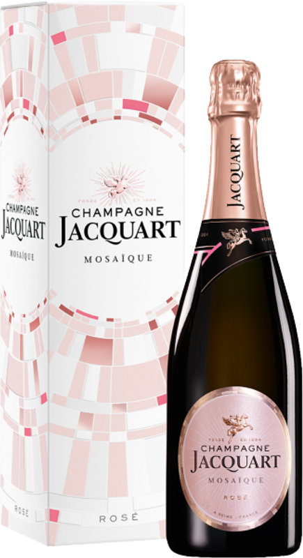 Flasche Champagne Rose Jacquart Brut Mosaique von Jacquart