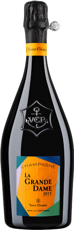 Bottiglia di Champagne Veuve Clicquot La Grande Dame Blanc di Veuve Clicquot
