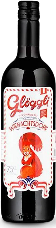 Flasche Glöggli Rot Flasche Glühwein von Smith & Smith