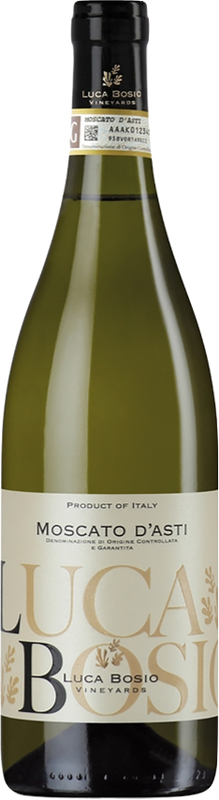 Bottiglia di Moscato d'Asti DOCG di Bosio Family Estates