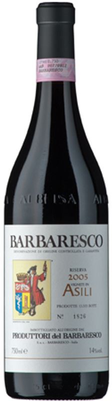 Bottiglia di Barbaresco DOCG Riserva Asili di Produttori del Barbaresco