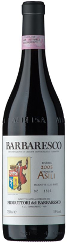 Bouteille de Barbaresco DOCG Riserva Asili de Produttori del Barbaresco