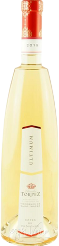 Bottle of Ultimum Rosé AOP Côtes de Provence from Chevalier Torpez